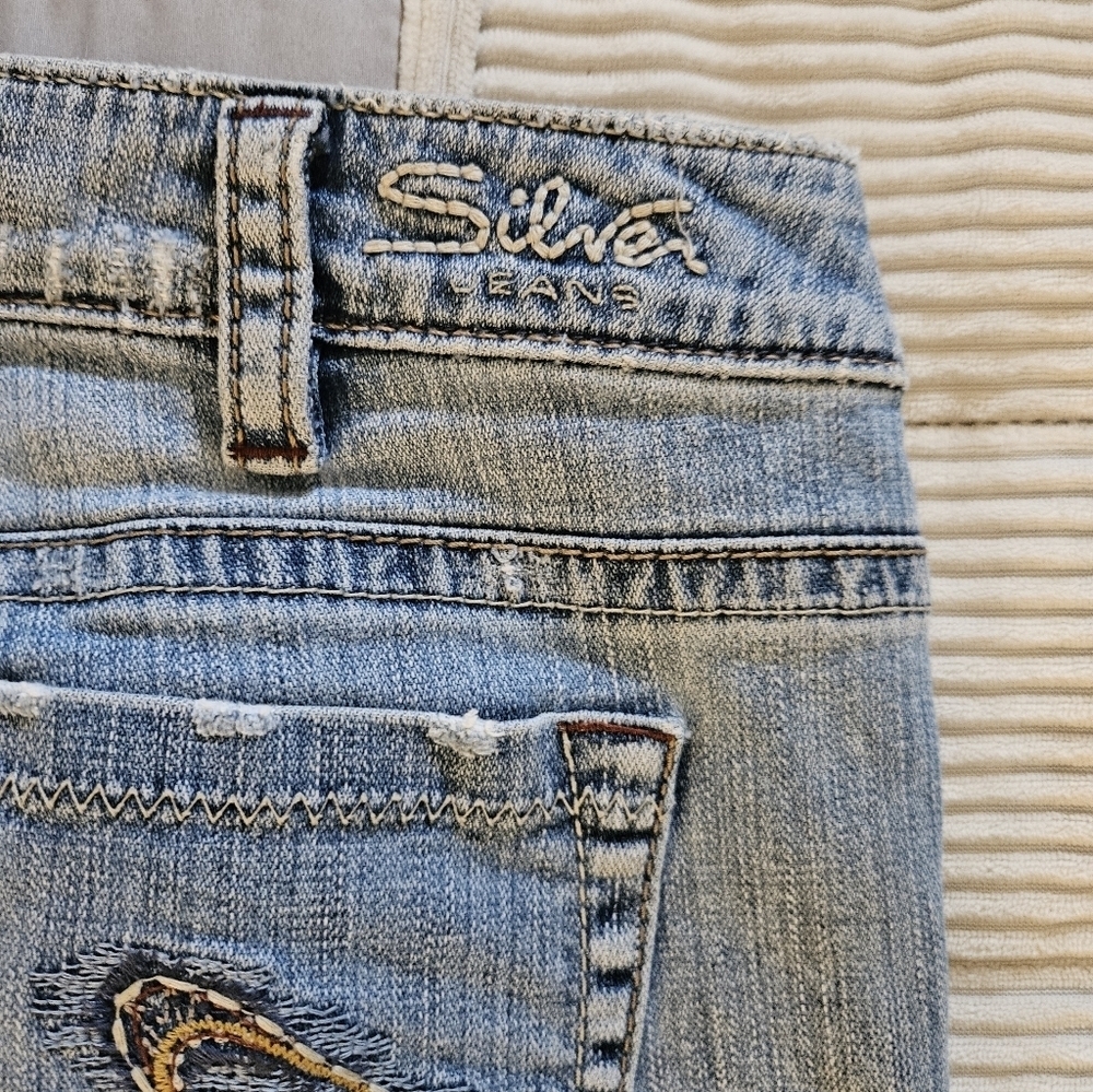 Silver Jeans Classic Blue StraightLeg Denim Size 31 - Picture 11 of 11